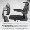 Family Pro íróasztal szett 100x50x74 cm Flexo forgószékkel sonoma tölgy-fekete