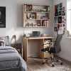Family Pro íróasztal szett 100x50x74 cm Fit forgószékkel sonoma tölgy-fekete