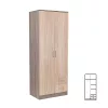 Miami gardróbszekrény 80x205 cm sonoma tölgy-yorki tölgy