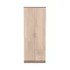 Miami gardróbszekrény 80x205 cm sonoma tölgy-yorki tölgy