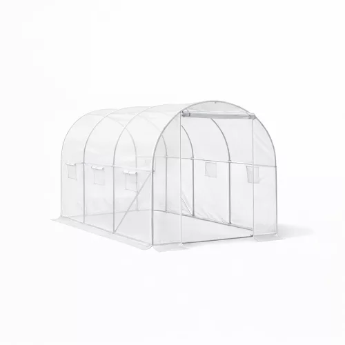 Fóliasátor 200x200x300 cm erősített vázzal+fólia átlátszó