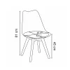 Silla 120 4+1 étkező garnitúra fekete-fehér