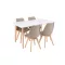 Silla 120 4+1 étkező garnitúra fehér-bézs