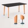 Silla 150 6+1 étkező garnitúra fekete-bézs