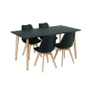 Silla 150 4+1 étkező garnitúra fekete-fekete