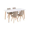 Silla 150 4+1 étkező garnitúra fehér-bézs
