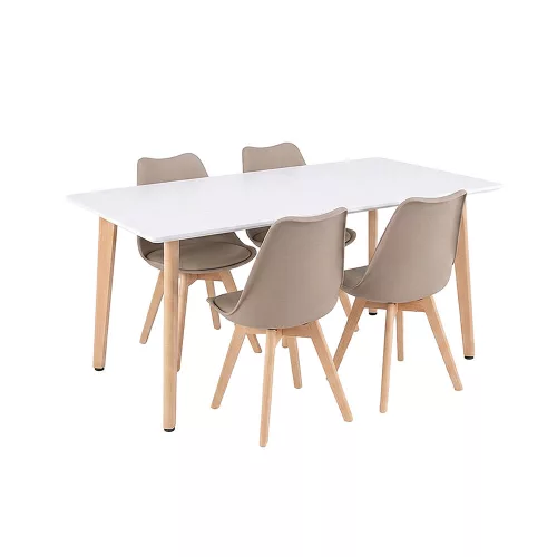Silla 150 4+1 étkező garnitúra fehér-bézs