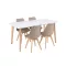 Silla 150 4+1 étkező garnitúra fehér-bézs
