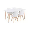 Silla 150 4+1 étkező garnitúra fehér-fehér