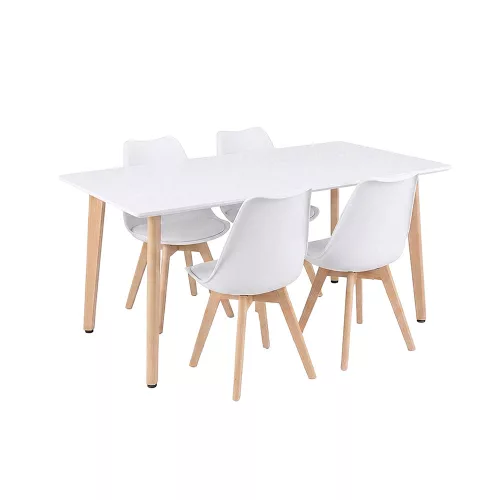 Silla 150 4+1 étkező garnitúra fehér-fehér