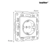 Nova III három földelt csatlakozóaljzat dugalj 16A 250V szürke kerettel