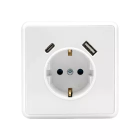 Nova csatlakozóaljzat USB csatlakozóval fehér