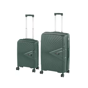 TraveLux Endure III gurulós bőrönd szett sötétzöld