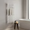 Íves törölközőszárító radiátor 1200x600 mm fehér