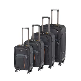 TraveLux Light XI gurulós bőrönd szett fekete