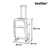 TraveLux Light XI gurulós bőrönd szett fekete