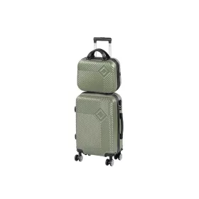 TraveLux Pro VI gurulós bőrönd szett olajzöld