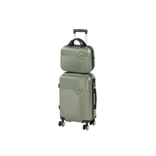 TraveLux Pro VI gurulós bőrönd szett olajzöld