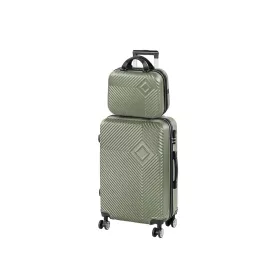 TraveLux Pro VII gurulós bőrönd szett olajzöld