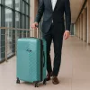 TraveLux Pro XIX gurulós bőrönd szett lagúnakék