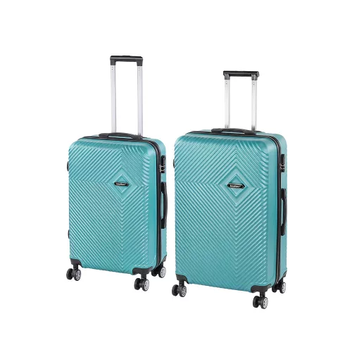 TraveLux Pro XII gurulós bőrönd szett lagúnakék