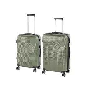 TraveLux Pro XI gurulós bőrönd szett olajzöld