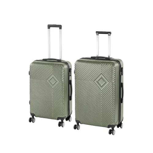 TraveLux Pro XI gurulós bőrönd szett olajzöld