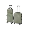 TraveLux Pro XVII gurulós bőrönd szett olajzöld