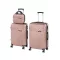 TraveLux Pro XVII gurulós bőrönd szett rosegold