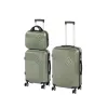TraveLux Pro XVIII gurulós bőrönd szett olajzöld