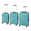TraveLux Pro XXII gurulós bőrönd szett lagúnakék