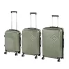 TraveLux Pro XXI gurulós bőrönd szett olajzöld