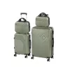 TraveLux Pro XXIII gurulós bőrönd szett olajzöld