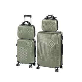 TraveLux Pro XXIII gurulós bőrönd szett olajzöld