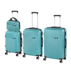 TraveLux Pro XXIII gurulós bőrönd szett lagúnakék