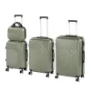 TraveLux Pro XXIV gurulós bőrönd szett olajzöld