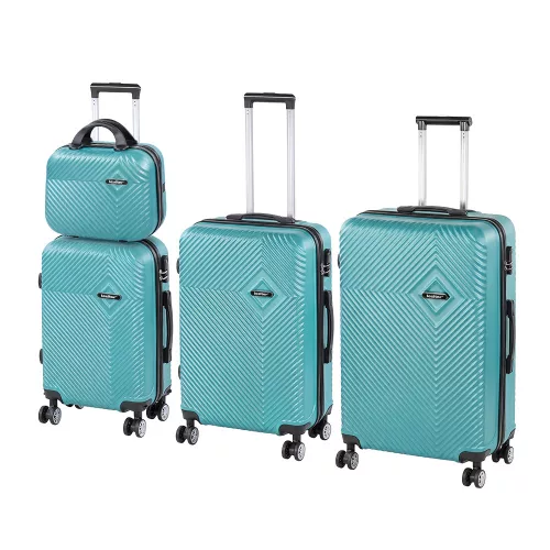 TraveLux Pro XXV gurulós bőrönd szett lagúnakék