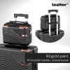 TraveLux Urban IV gurulós bőrönd szett fekete