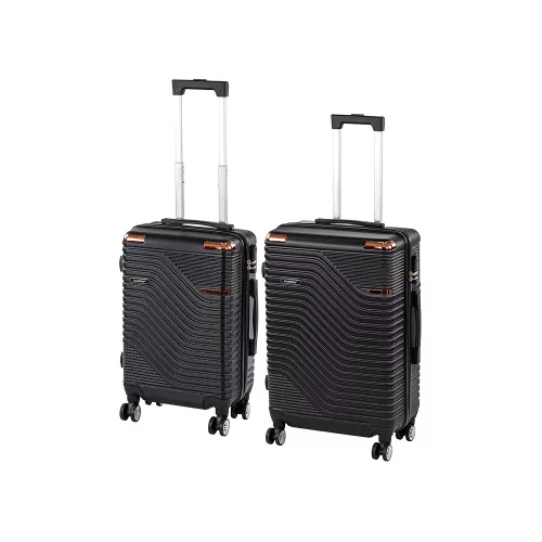 TraveLux Urban IX gurulós bőrönd szett fekete