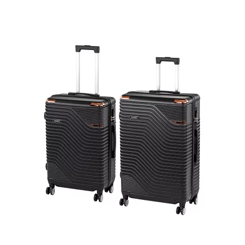 TraveLux Urban XI gurulós bőrönd szett fekete