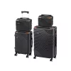 TraveLux Urban XXIII gurulós bőrönd szett fekete