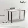 Karin 4+1 étkező garnitúra fekete-fekete