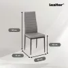Mateo 4+1 étkező garnitúra szürke-fekete