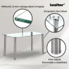 Karin 4+1 étkező garnitúra fehér-barna