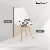 Zelma 4+1 étkező garnitúra fekete-fehér