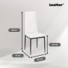 Denton 4+1 étkező garnitúra fehér-fekete
