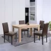 Leon 4+1 étkező garnitúra sonoma tölgy-barna