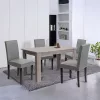 Leon 4+1 étkező garnitúra yorki tölgy-szürke