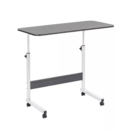 Állítható magasságú laptopasztal 80x40 cm fekete