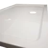 Modena Slim aszimmetrikus szögletes akril zuhanytálca, 80x120x5,5 cm-es méretben